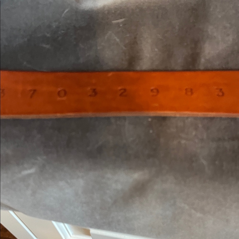 rag & bone Tan Leather Belt with Silver Buckle - Picture 4 of 9